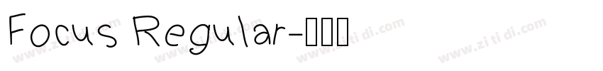 Focus Regular字体转换